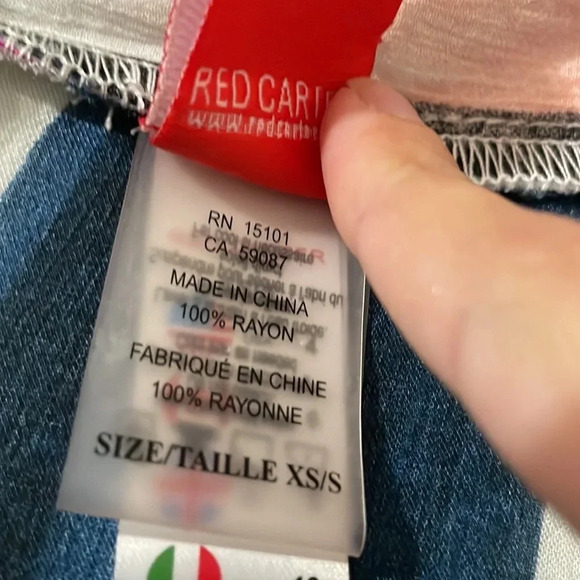 Red Carter Striped Colorful Cardigan Size XS - Picture 4 of 6